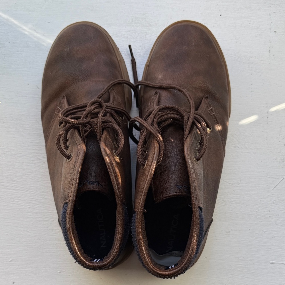 Nautica Men's Dark Brown Chukka Boots